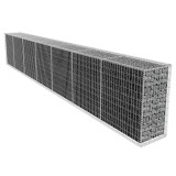 VidaXL Perete gabion cu capac, 600 x 50 x 100 cm, oțel galvanizat