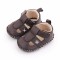 Pantofiori maro decupati (Marime Disponibila: 3-6 luni (Marimea 18
