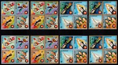 Burundi 1975, Mi #1133-1148 A+B**, dant + nedant, cosmos, spatiu, Apollo, Soiuz, MNH! Cota 33 &euro;!