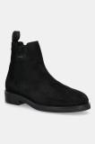 Gant botine din piele &icirc;ntoarsă Prepdale culoarea negru, 31653106