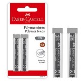 Set Mine pentru Creion Mecanic 0.5 mm, 2 Tuburi a c&acirc;te 20, Duritate 2B, Negru, CMCLASS