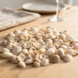 Scoici Decorative Albe din Materiale Naturale, CMCLASS