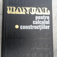 Manual Pentru Calculul Constructiilor Vol. 1 - Andrei D. Caracostea Si Colab ,532274