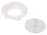 Lentilă LED rotundă plexiglass transparentă albă