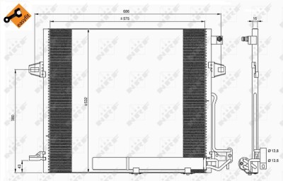 NRF 35618 EASY FIT Condensator, climatizare foto