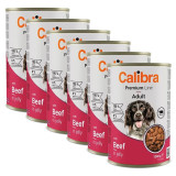Calibra Dog Premium Adult with Beef 6 x 1240 g