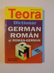 DICTIONAR GERMAN - ROMAN SI ROMAN - GERMAN de ALEXANDRU ROMAN , MIHAIL ISBASESCU , 2006 foto