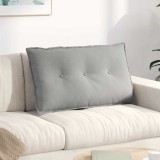 vidaXL Perna pentru spate Gri deschis 80 x 50 cm 42014731