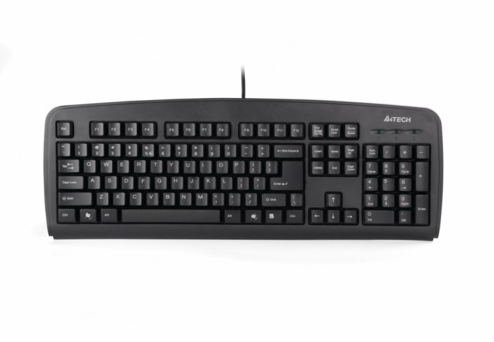 Tastatura A4Tech KB-720 cu fir, negru