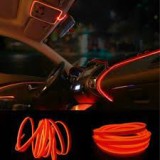 FIR CU NEON.portocaliu 5 METRI, ALIMENTARE USB sau Bricheta