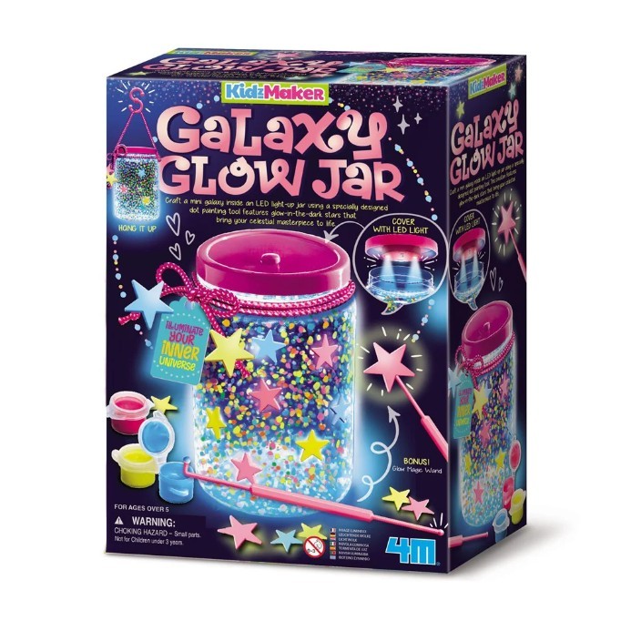 Kit DIY , Creeaza un borcan sclipitor Galaxy KidzMaker