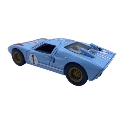 Macheta 1966 Ford gt40 mkii heritage edition 1/32 albastru Kinsmart foto