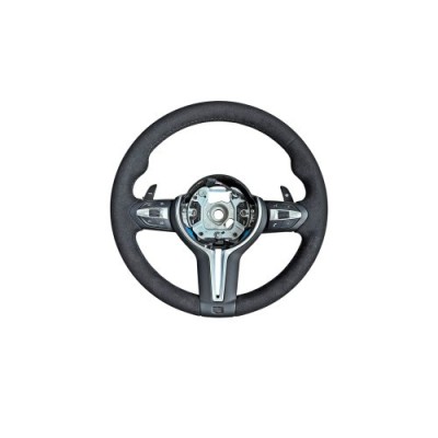 Volan sport piele imitatie alcantara compatibil cu modelele BMW Seria 5 F10,F11,F07 Seria 6 F06,F12,F13 Seria 7 F01,F02 foto