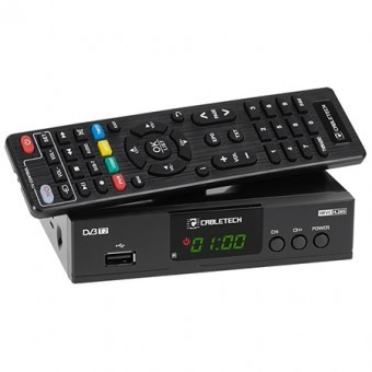 Tuner dvb-t2 h.265 hevc lan cabletech foto