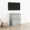 Gossi dulap tv beton gri 40x35x54 cm lemn prelucrat
