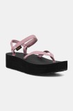 Teva sandale Flatform Sandal Slim culoarea violet, cu platforma, 1164630