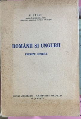 Romanii si ungurii - C. Sassu foto