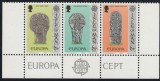 Isle of Man 1978 , Europa CEPT , serie 3 valori dantelate , MNH , Mi.123-124