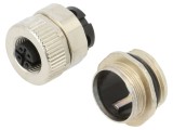 Conector M12 mamă, IP67, 4 pini