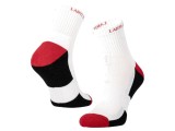 Șosete de lucru LAHTI PRO albe-roșii, mărimea 39-42, set 3 buc L3090739
