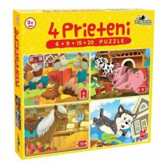 Puzzle 4 Prieteni Mici, 50 piese foto