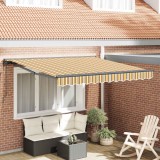 vidaXL Cortina Retractabilă Galben și gri 300 x 250 cm 3330032