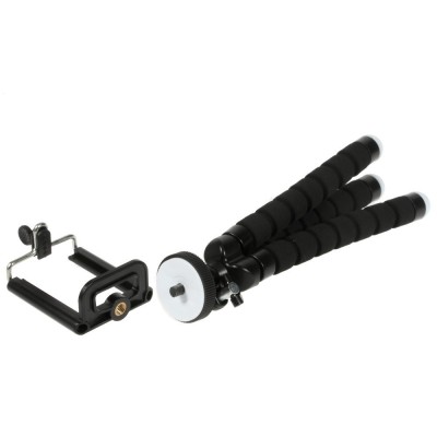 Trepied ajustabil tip caracatita pentru Smartphone - Negru foto