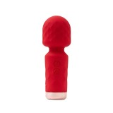 Aparat de masaj mini ROUGE VELVET Eterna, pentru corp și zonele intime, 10 funcții de vibrații ultra-puternice, roșu