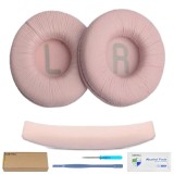 Set 2 bureti + Banda superioara pentru casti JBL Tune 590BT / 570BT / 560BT / 525BT / 520BT / 520C / 510BT / 500BT On-Ear - Roz, Spuma cu memorie