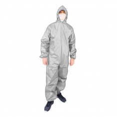 Combinezon impermeabil, 100% polipropilena netesuta, PP 70 g/m2, categoria I, marime L, alb