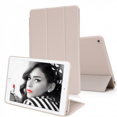 Husa Tableta Apple iPad 9.7&amp;quot; 5Th Generation 2018 Piele, A1822, A1823 IPad Air 5 ofera protectie Full Leather Nude foto
