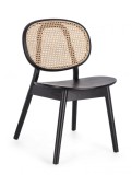 Cumpara ieftin Scaun lemn negru rattan natur Adolis 49x42x81 cm