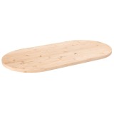 vidaXL Blat de masă, 90x45x2,5 cm, lemn masiv de pin, oval
