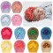 Caciulita tip turban cu floricele cu perlute aplicate (Marime Disponibila: 6-9