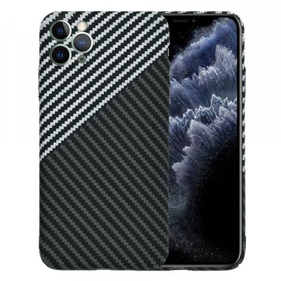 Husa pentru Apple iPhone 11 Pro Max, Techsuit, Carbonite FiberShell, Gri foto