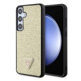 Husa pentru Samsung Galaxy S24 Plus - Rhinestone Triangle (GUHCS24MHDGPPD) - Gold, Guess