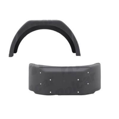 Aripa spate FORD TRANSIT/TOURNEO, 01.2014-12.2019; TRANSIT/TOURNEO, 10.2019-, pentru modele cu punte spate simpla, partea stanga=dreapta, poliprophyl foto