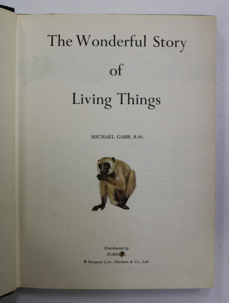 THE WONDERFUL STORY OF LIVING THINGS by MICHAEL GABB , ANII &#039; 70