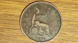 Cumpara ieftin Anglia Marea Britanie - moneda de colectie raruta - 1/2 half penny 1876 H / Heaton - Victoria - stare buna!