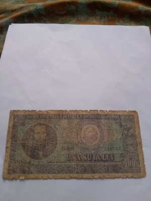 100 lei 1966 foto