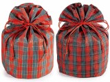 Set 2 saculeti cadouri Craciun textil multicolor &Oslash;23cmx30 H
