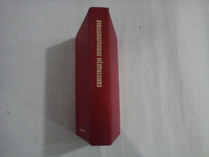 CONSTRUCTII MONUMENTALE - Dinu-Teodor Constantinescu