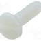 Surub UNC 8-32, poliamida, lungime 12.7mm, cap rotund, pas filet {{Pas filet}}, KEYSTONE - 9345