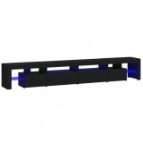 Cumpara ieftin Comoda TV cu lumini LED, negru, 260x36,5x40cm