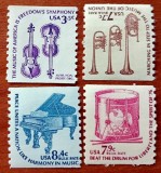 U.S.A-1975-'' INSTRUMENTE MUZICALE'-set complet 4v-(Cat SCOT-)-.MNH--Nestamp.--Vezi-Scan