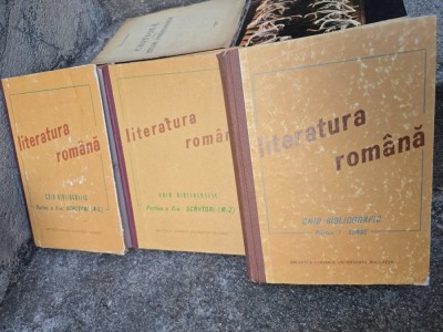 Literatura rom&amp;acirc;nă - Ghid Bibliografic/3 volume foto