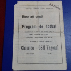 program Chimica Tirnaveni - CSM Vagonul Arad