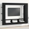 Dulap TV montat pe perete, stejar negru, 152x22x113 cm
