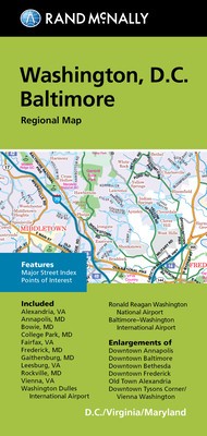 Rand McNally Folded Map: Washington, D.C. Baltimore Regional Map foto