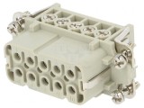 Conector HDC Inserturi Contact Mamă 10P 16A, TE Connectivity